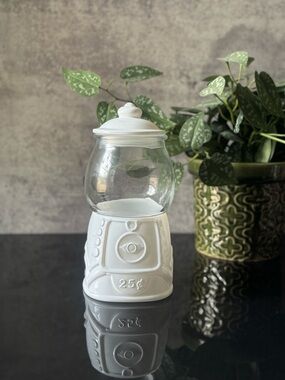 Target Gumball Machine Style Canister Holder White